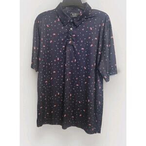 Ben Hogan Performance Golf Polo Men’s XL Patriotic Print Celebration Party Comfy